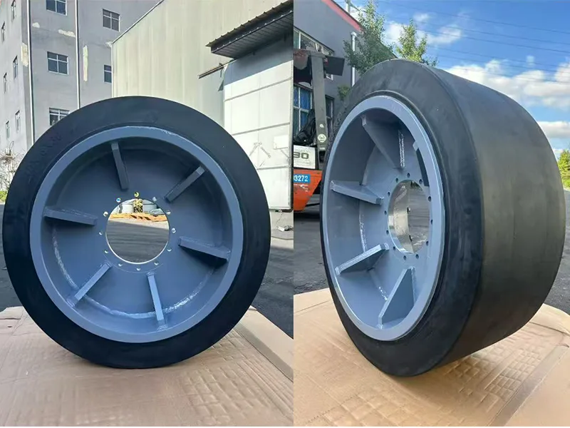 Utasszállító hídon használt 40x16x30-as gumik Utasszállító hídon használt 40x16x30-as gumik